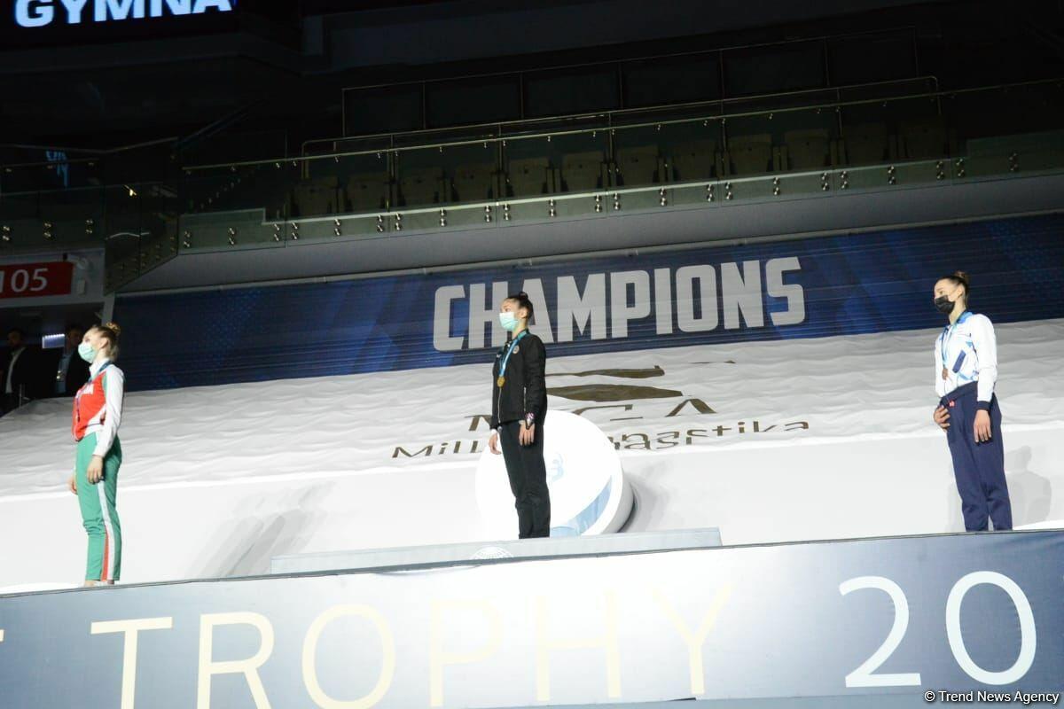 В Баку прошла церемония награждения победителей и призеров Кубка мира FIG по художественной гимнастике