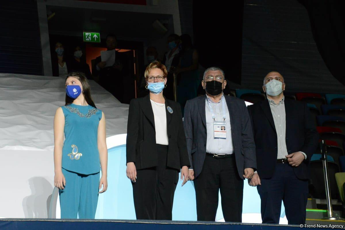 В Баку прошла церемония награждения победителей и призеров Кубка мира FIG по художественной гимнастике