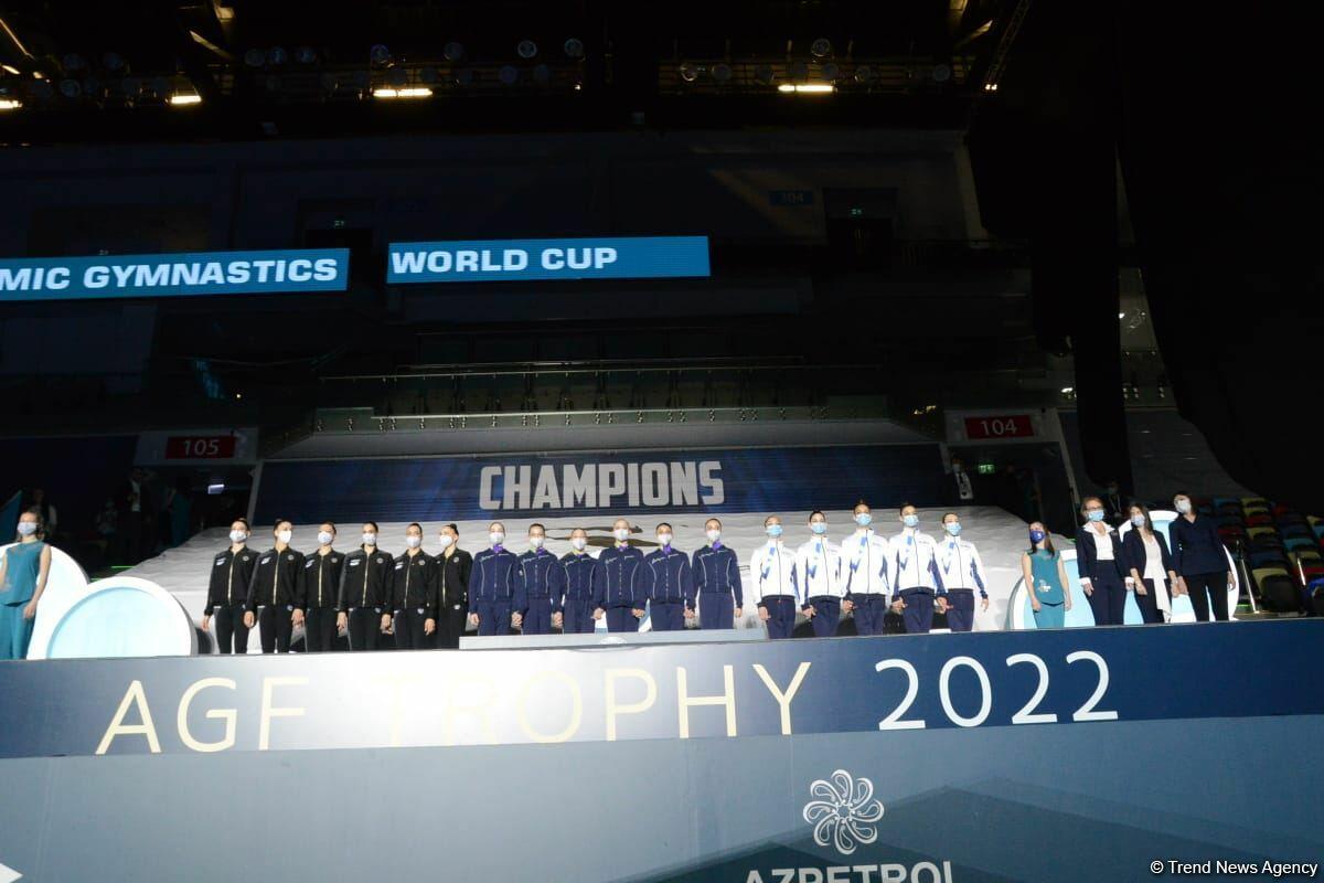 В Баку прошла церемония награждения победителей и призеров Кубка мира FIG по художественной гимнастике