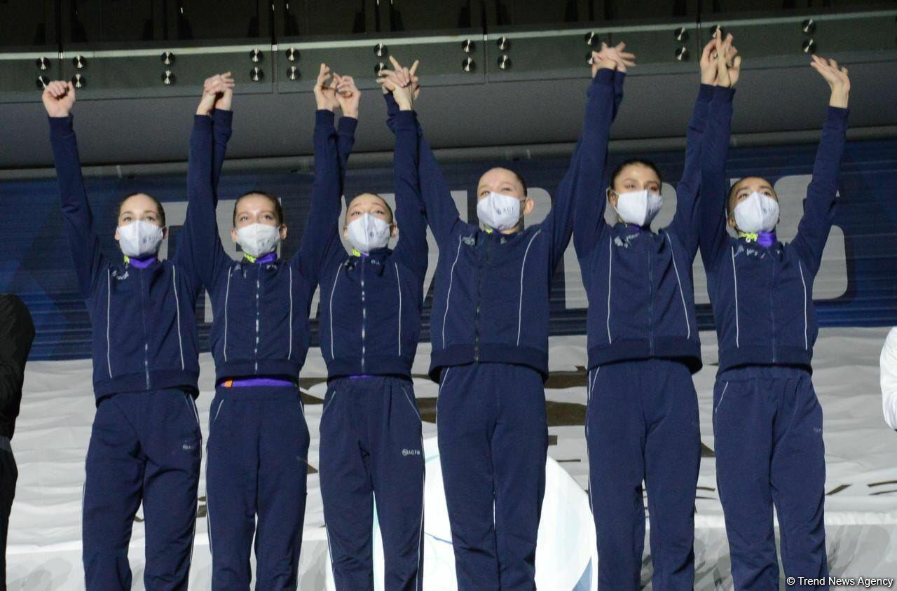 В Баку прошла церемония награждения победителей и призеров Кубка мира FIG по художественной гимнастике