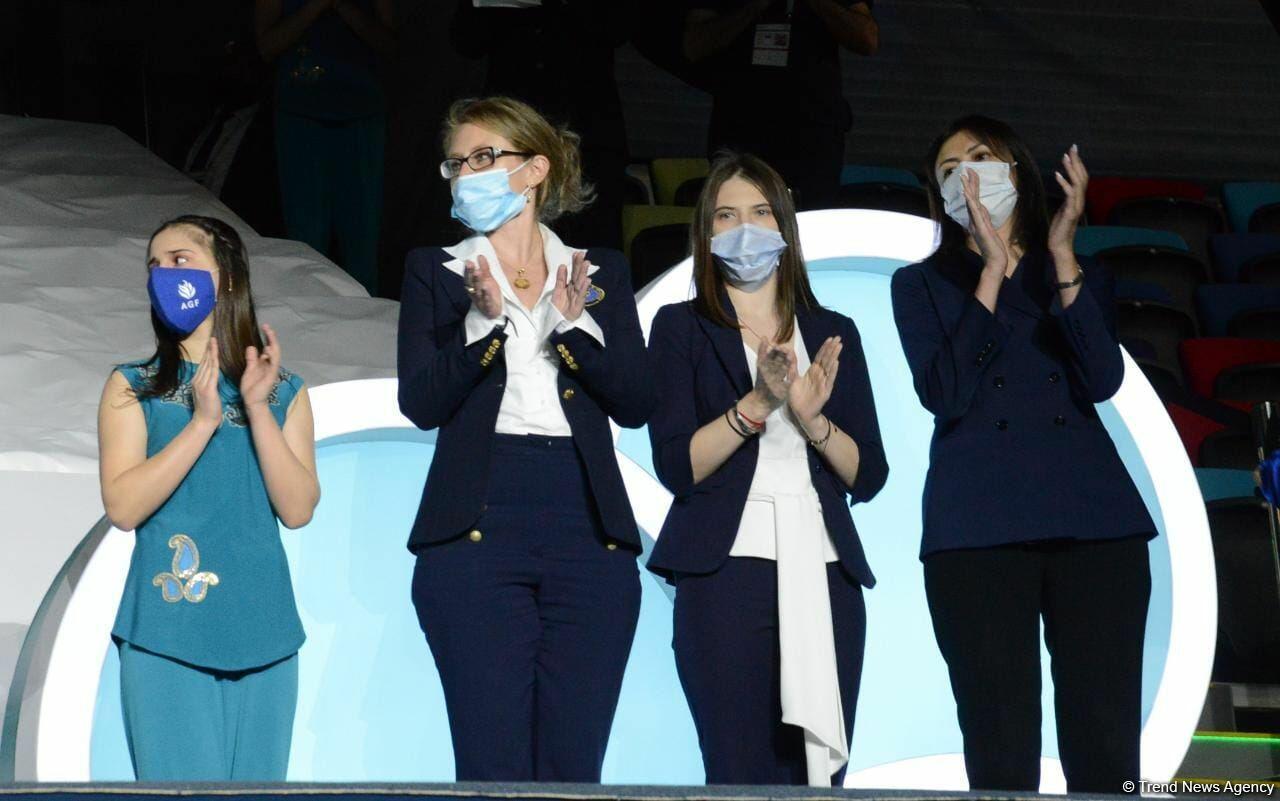 В Баку прошла церемония награждения победителей и призеров Кубка мира FIG по художественной гимнастике