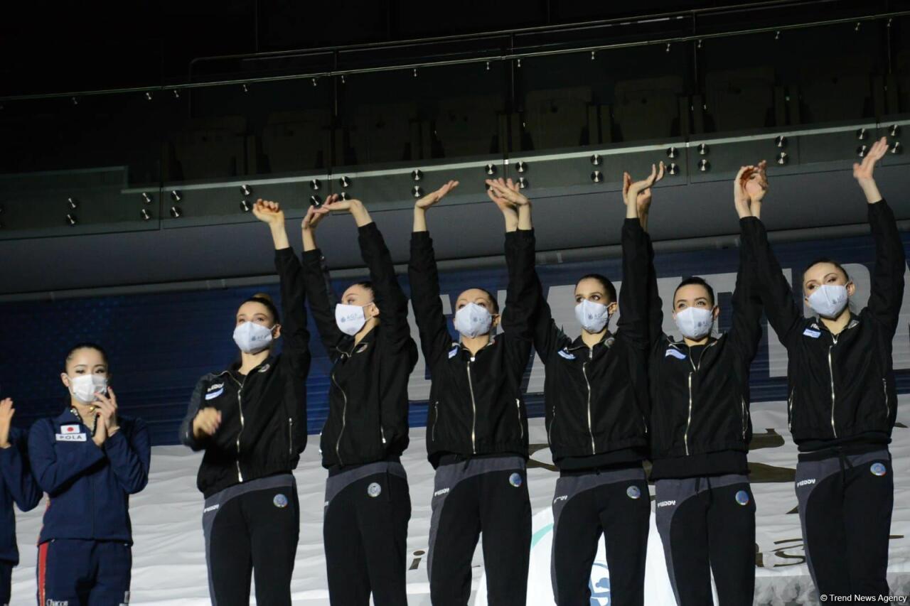 В Баку прошла вторая церемония награждения победителей и призеров Кубка мира FIG по художественной гимнастике