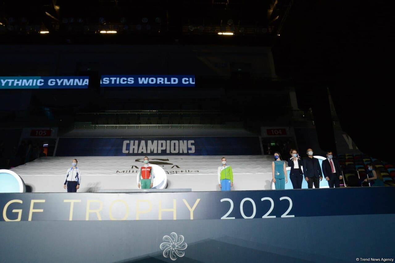 В Баку прошла вторая церемония награждения победителей и призеров Кубка мира FIG по художественной гимнастике