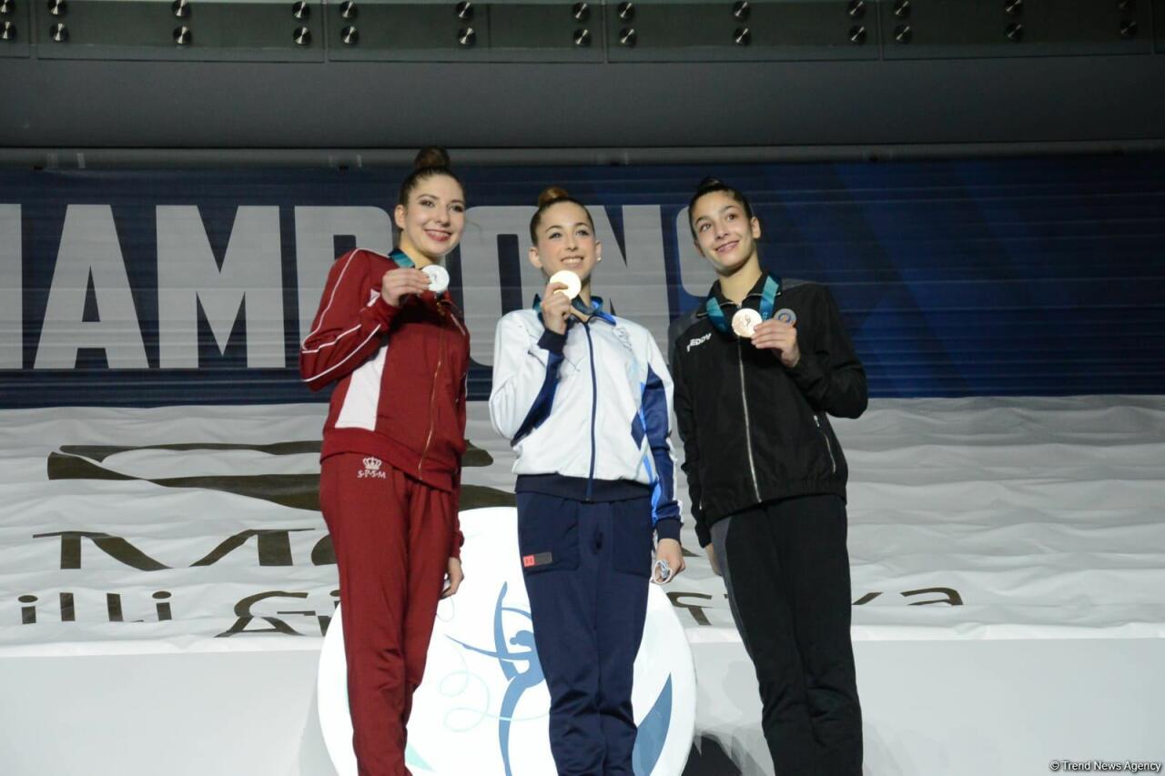 В Баку прошла вторая церемония награждения победителей и призеров Кубка мира FIG по художественной гимнастике