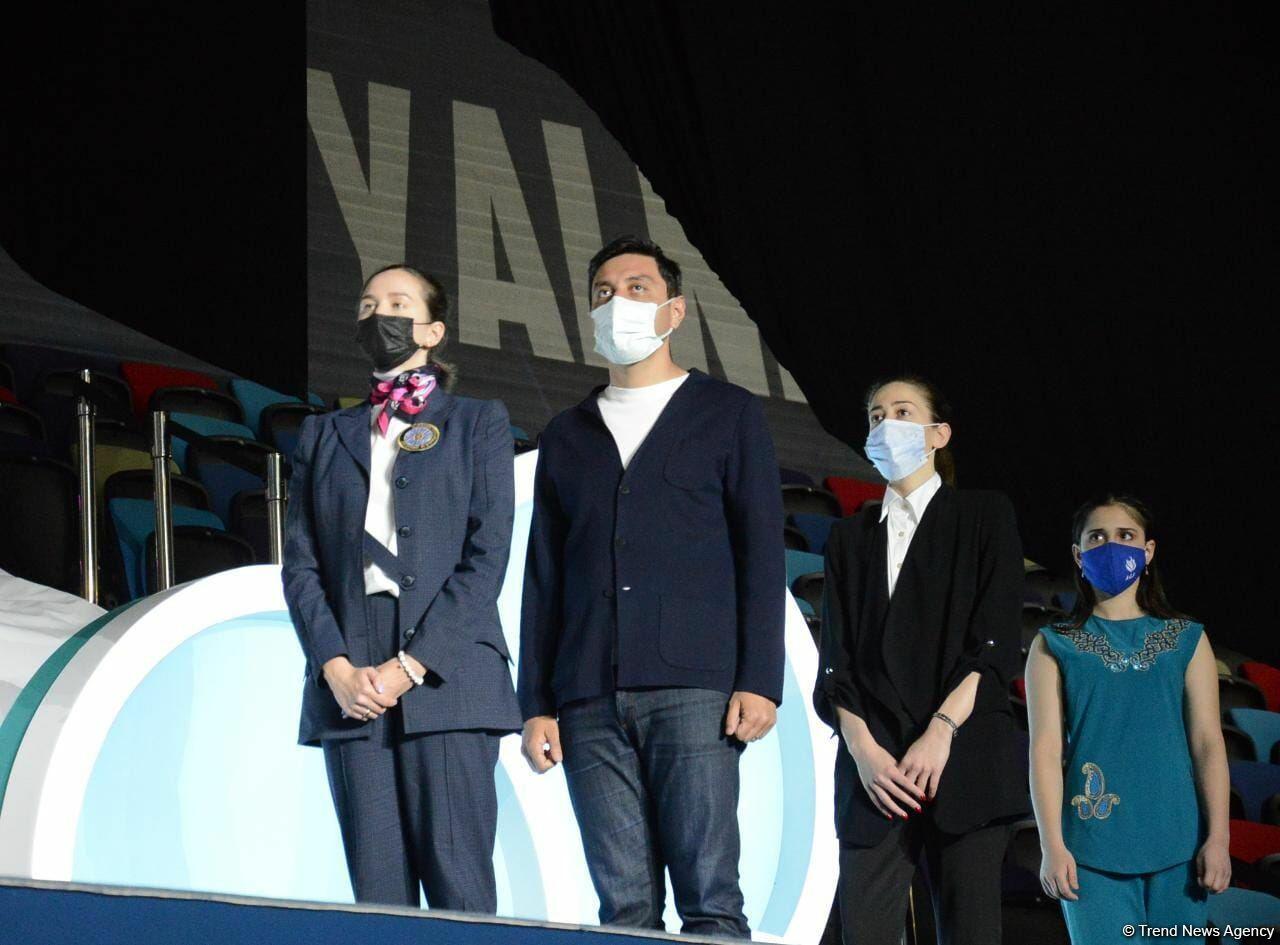 В Баку прошла вторая церемония награждения победителей и призеров Кубка мира FIG по художественной гимнастике