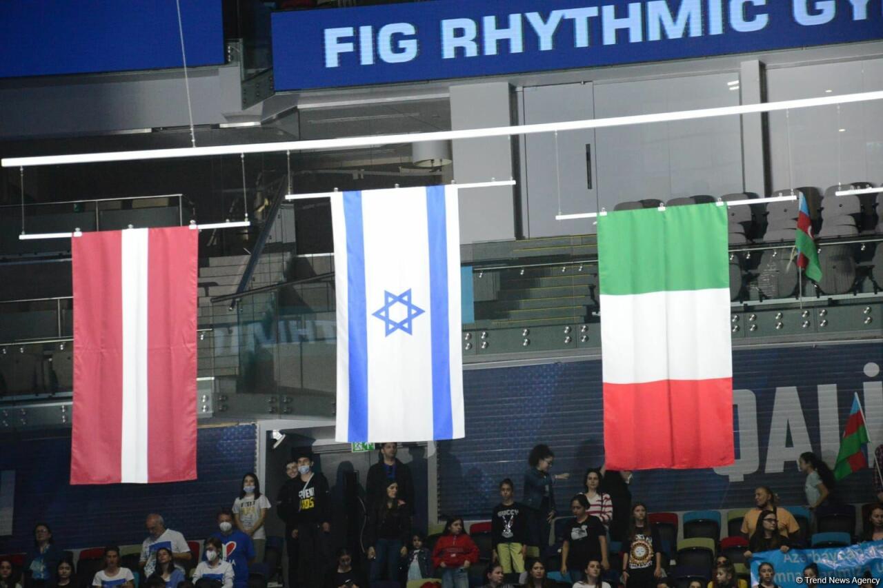 В Баку прошла вторая церемония награждения победителей и призеров Кубка мира FIG по художественной гимнастике