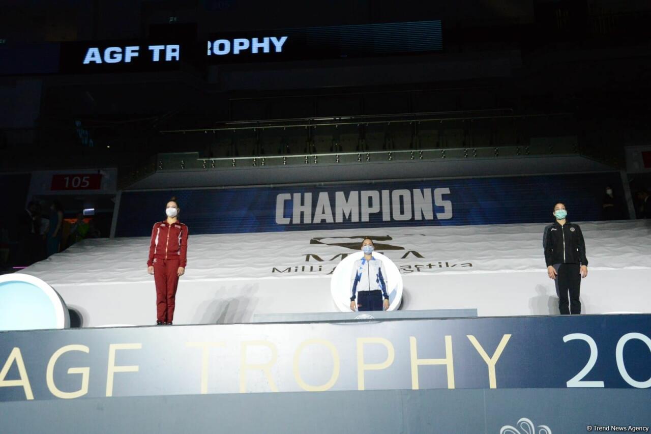 В Баку прошла вторая церемония награждения победителей и призеров Кубка мира FIG по художественной гимнастике