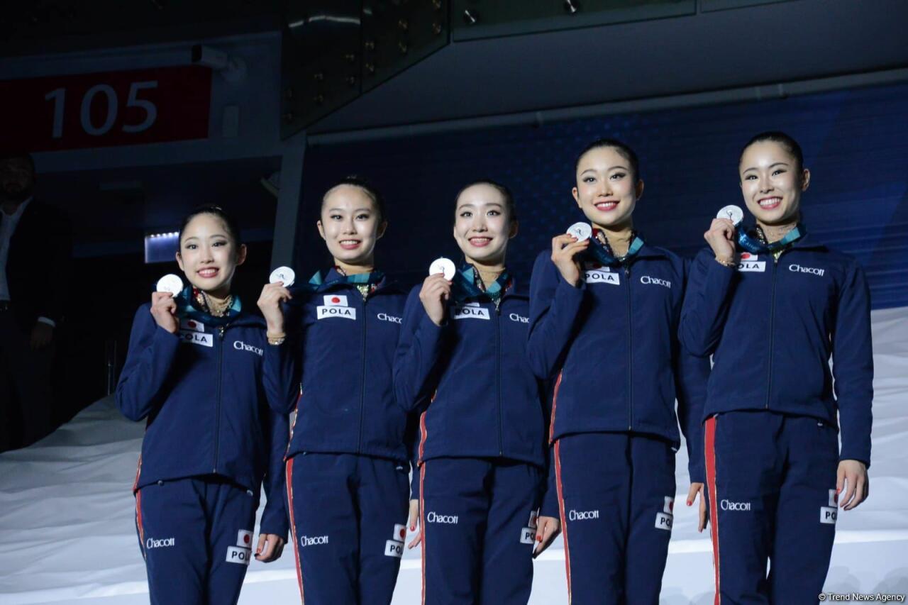 В Баку прошла вторая церемония награждения победителей и призеров Кубка мира FIG по художественной гимнастике