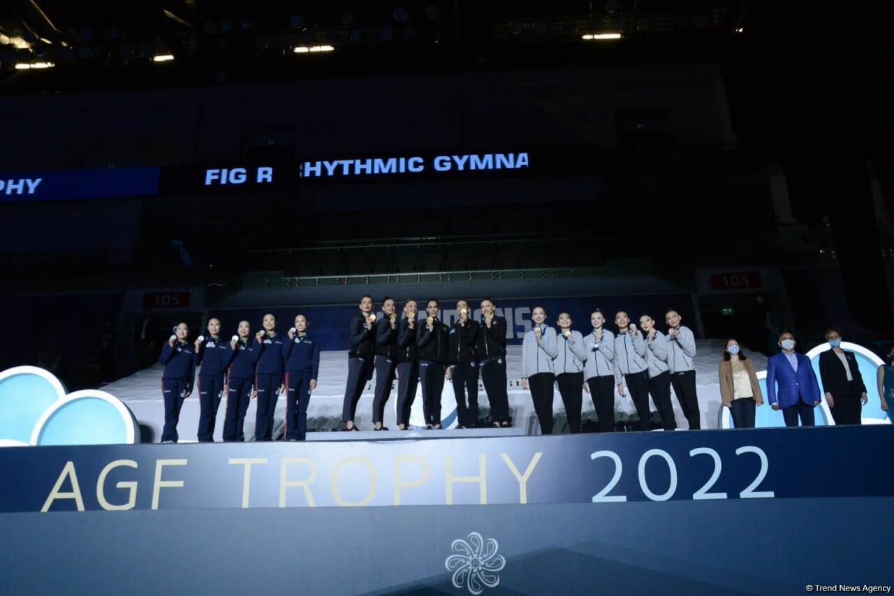 В Баку прошла вторая церемония награждения победителей и призеров Кубка мира FIG по художественной гимнастике