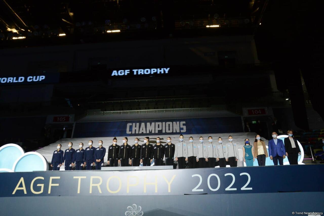 В Баку прошла вторая церемония награждения победителей и призеров Кубка мира FIG по художественной гимнастике