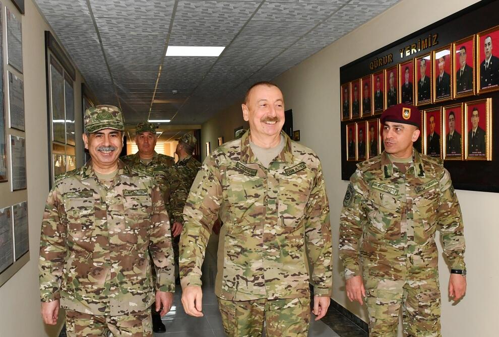 Президент Азербайджана, Верховный главнокомандующий Вооруженными силами Ильхам Алиев посетил N-скую воинскую часть Сил спецназа минобороны