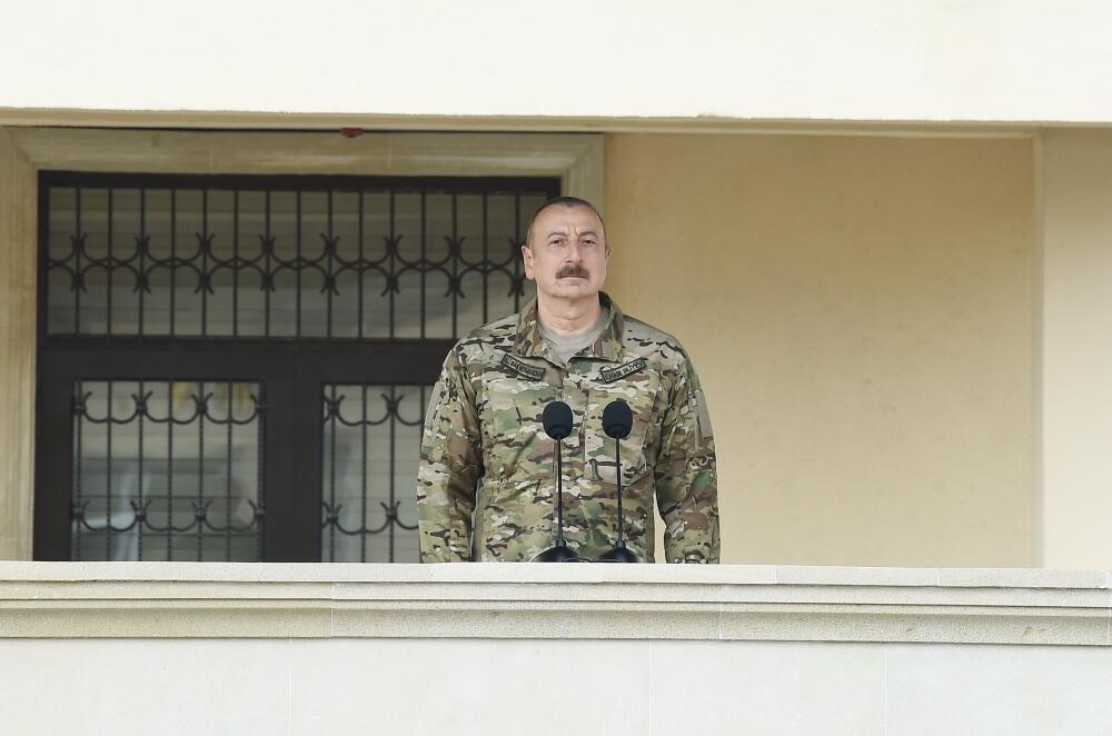 Президент Азербайджана, Верховный главнокомандующий Вооруженными силами Ильхам Алиев посетил N-скую воинскую часть Сил спецназа минобороны