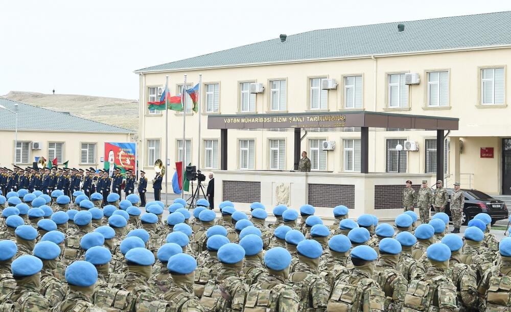 Президент Азербайджана, Верховный главнокомандующий Вооруженными силами Ильхам Алиев посетил N-скую воинскую часть Сил спецназа минобороны