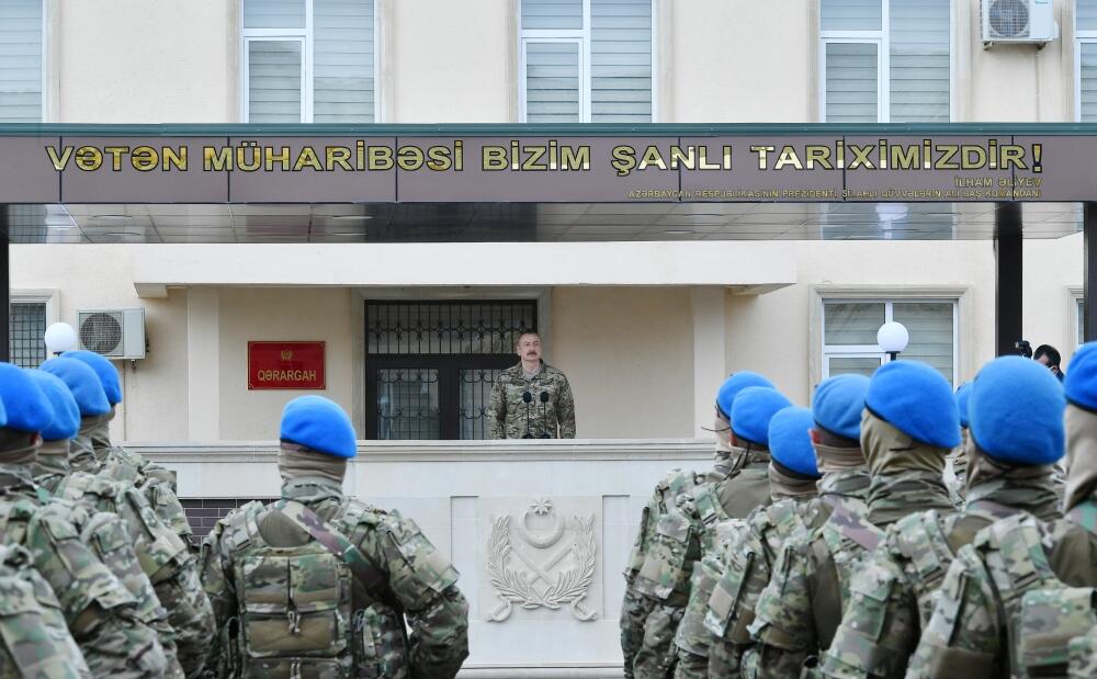 Президент Азербайджана, Верховный главнокомандующий Вооруженными силами Ильхам Алиев посетил N-скую воинскую часть Сил спецназа минобороны