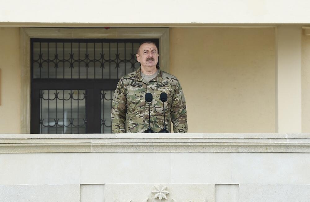 Президент Азербайджана, Верховный главнокомандующий Вооруженными силами Ильхам Алиев посетил N-скую воинскую часть Сил спецназа минобороны