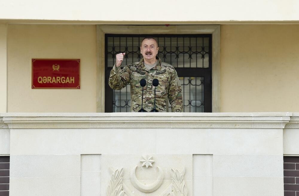Президент Азербайджана, Верховный главнокомандующий Вооруженными силами Ильхам Алиев посетил N-скую воинскую часть Сил спецназа минобороны