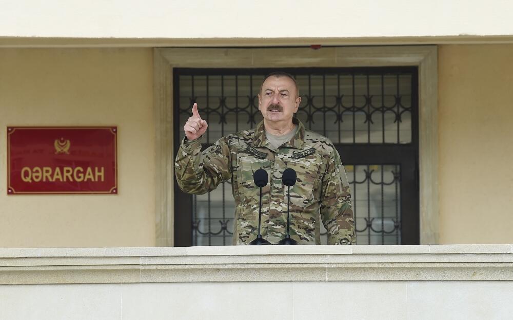 Президент Азербайджана, Верховный главнокомандующий Вооруженными силами Ильхам Алиев посетил N-скую воинскую часть Сил спецназа минобороны
