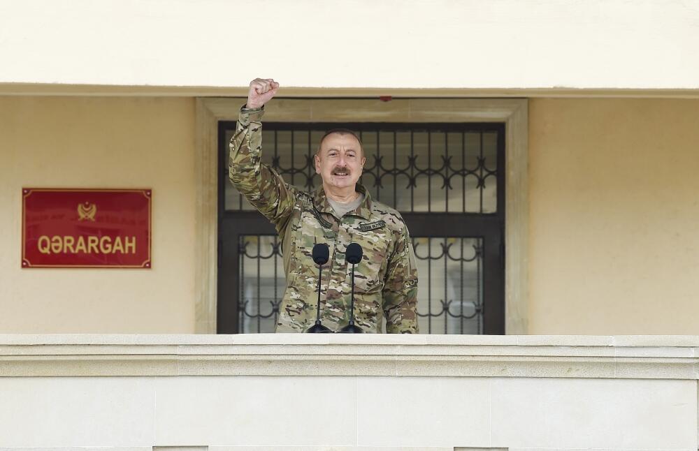 Президент Азербайджана, Верховный главнокомандующий Вооруженными силами Ильхам Алиев посетил N-скую воинскую часть Сил спецназа минобороны