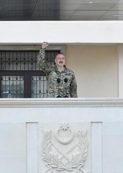 Президент Азербайджана, Верховный главнокомандующий Вооруженными силами Ильхам Алиев посетил N-скую воинскую часть Сил спецназа минобороны