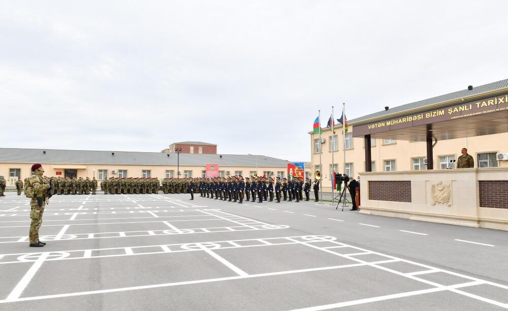Президент Азербайджана, Верховный главнокомандующий Вооруженными силами Ильхам Алиев посетил N-скую воинскую часть Сил спецназа минобороны