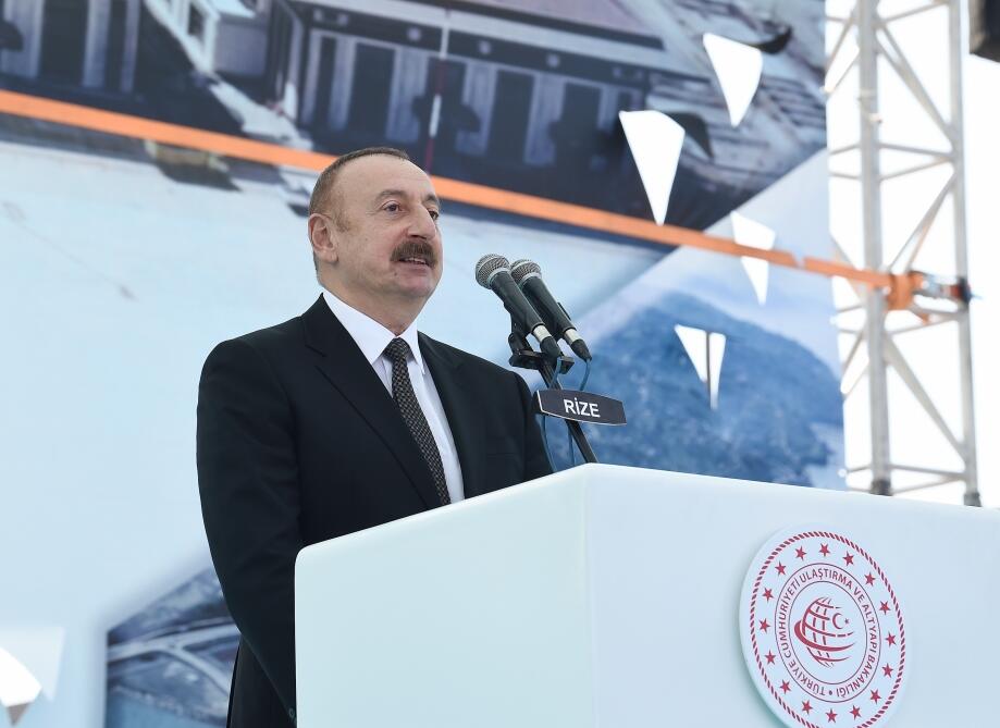 Президент Ильхам Алиев и Президент Реджеп Тайип Эрдоган приняли участие в открытии аэропорта Ризе-Артвин в Турции