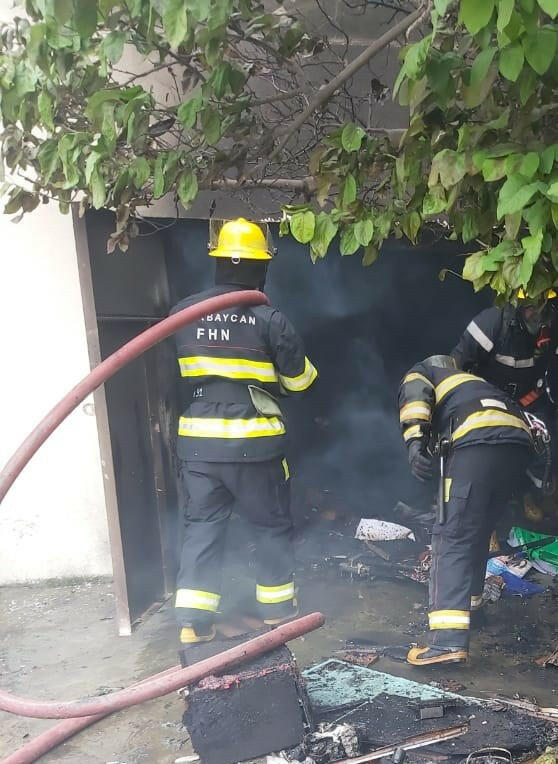 Пожар в доме в Шамкире