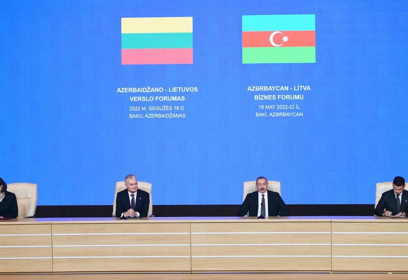 Агентство по развитию МСБ подписало меморандум в рамках азербайджано-литовского бизнес-форума в Баку