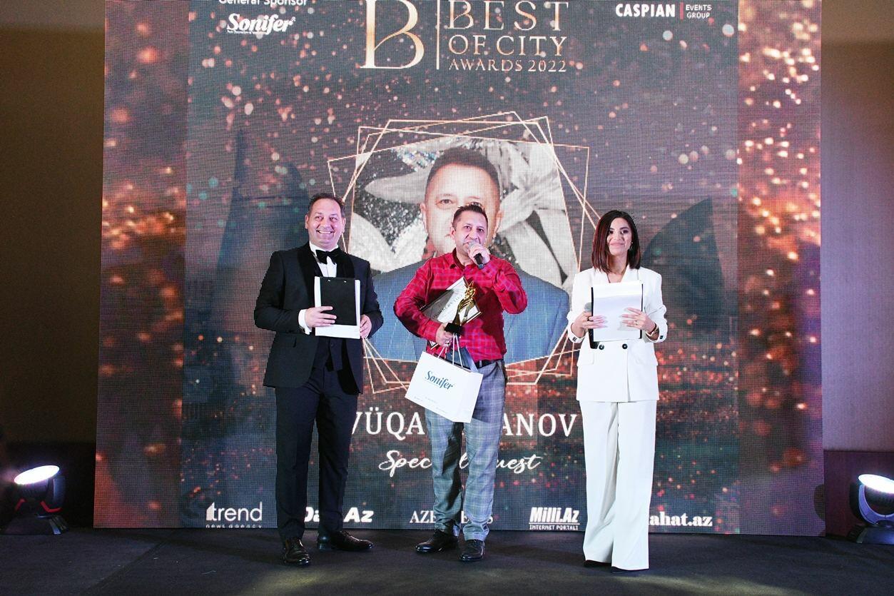 Корреспондент Trend отмечен премией BEST OF THE CITY за вклад в развитие СМИ