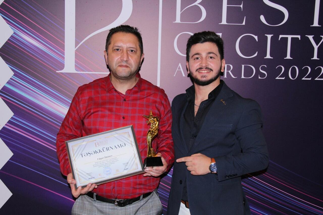 Корреспондент Trend отмечен премией BEST OF THE CITY за вклад в развитие СМИ