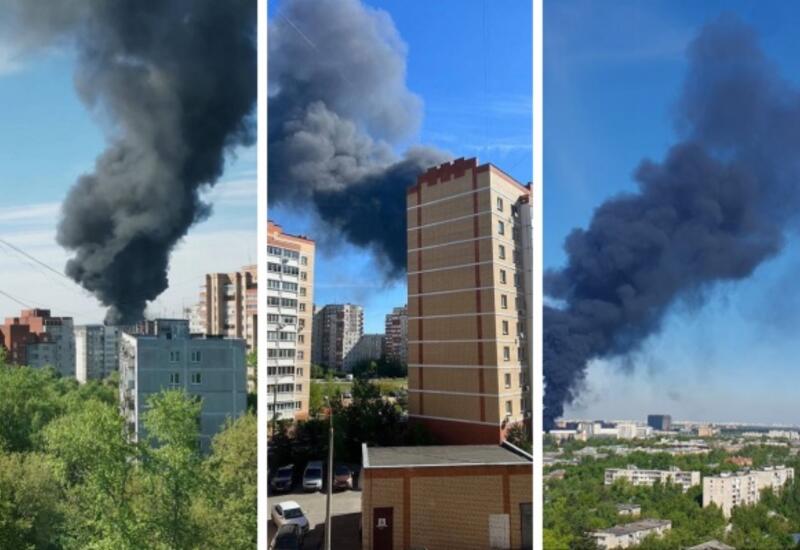 Крупный пожар в Подмосковье