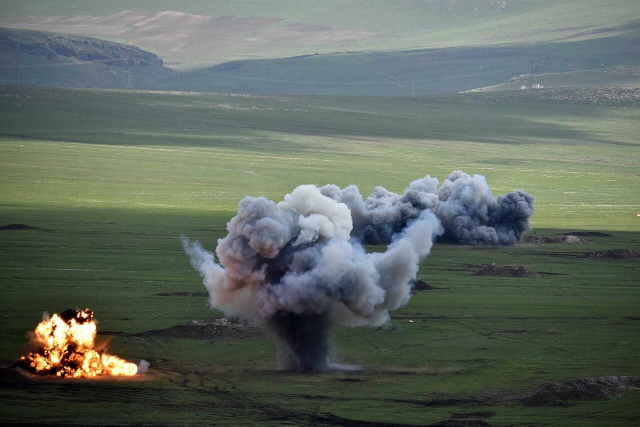 Военные Азербайджана и Турции на совместных учениях