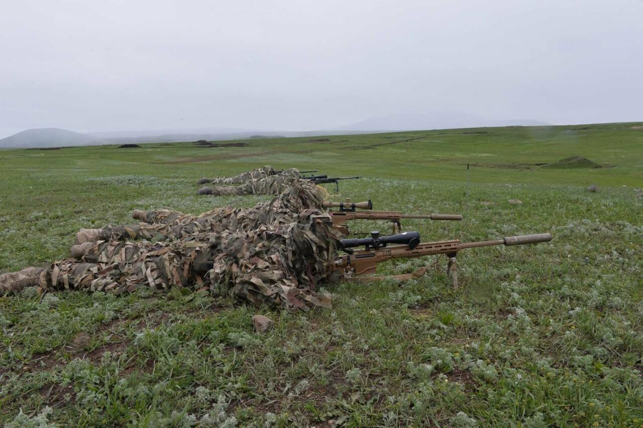 Военные Азербайджана и Турции на совместных учениях