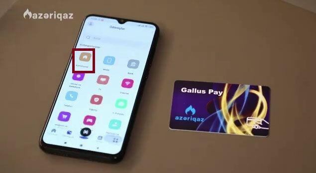 NFC ilə qaz kartına necə pul yükləmək olar?