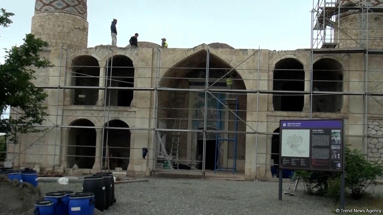 В агдамской Джума-мечети начались ремонтно-восстановительные работы