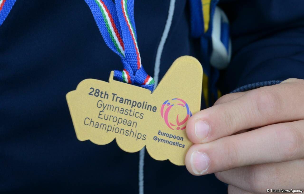 Азербайджанские гимнасты привезли в Баку из Италии медали Чемпионата Европы