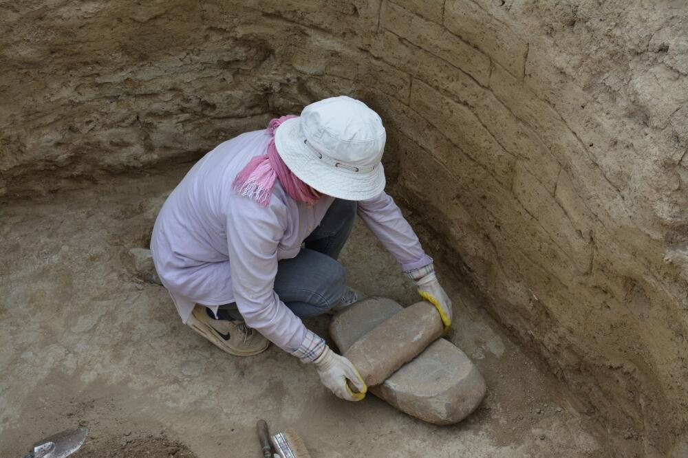 Проходит очередной этап археологических раскопок в Чаггалыгтепе
