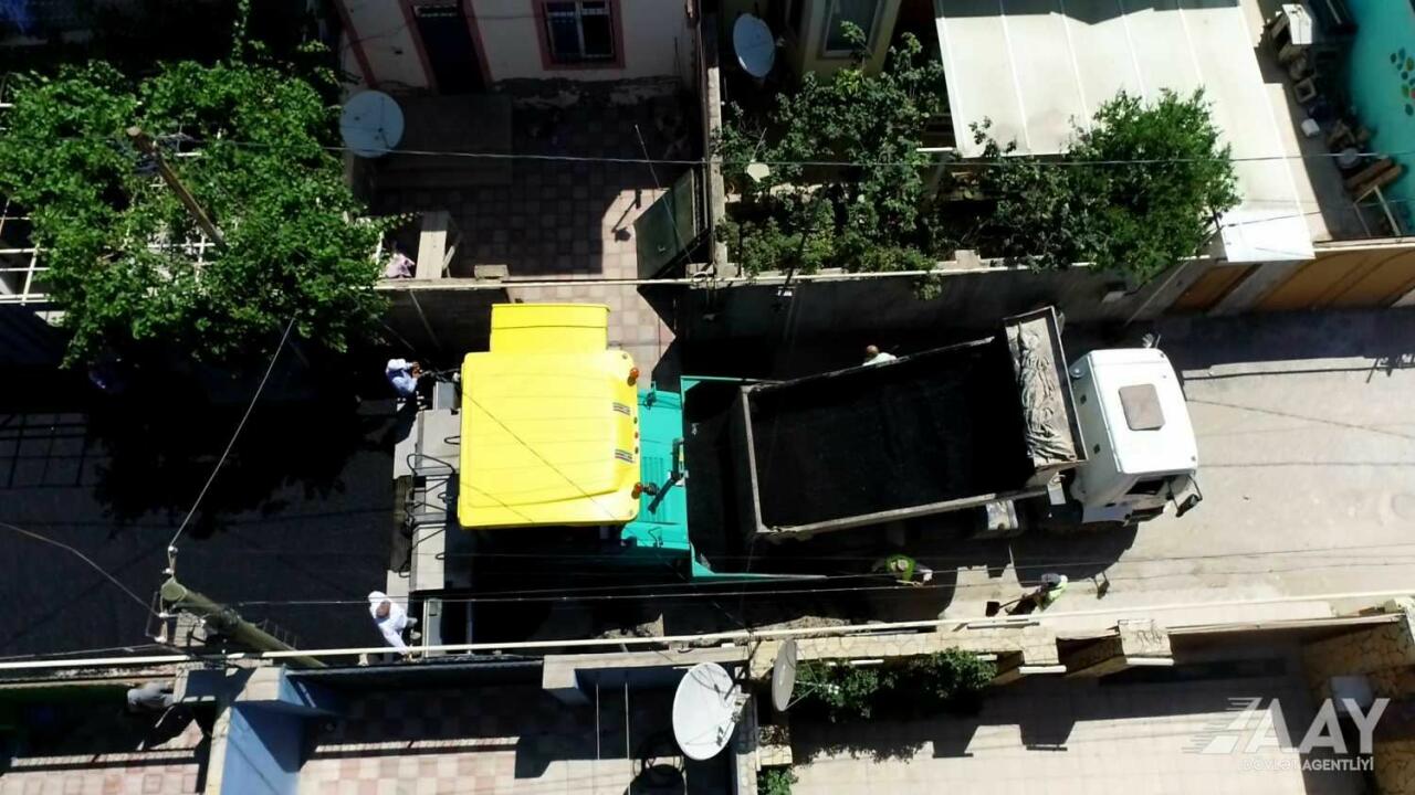 В Баладжары ремонтируют улицу