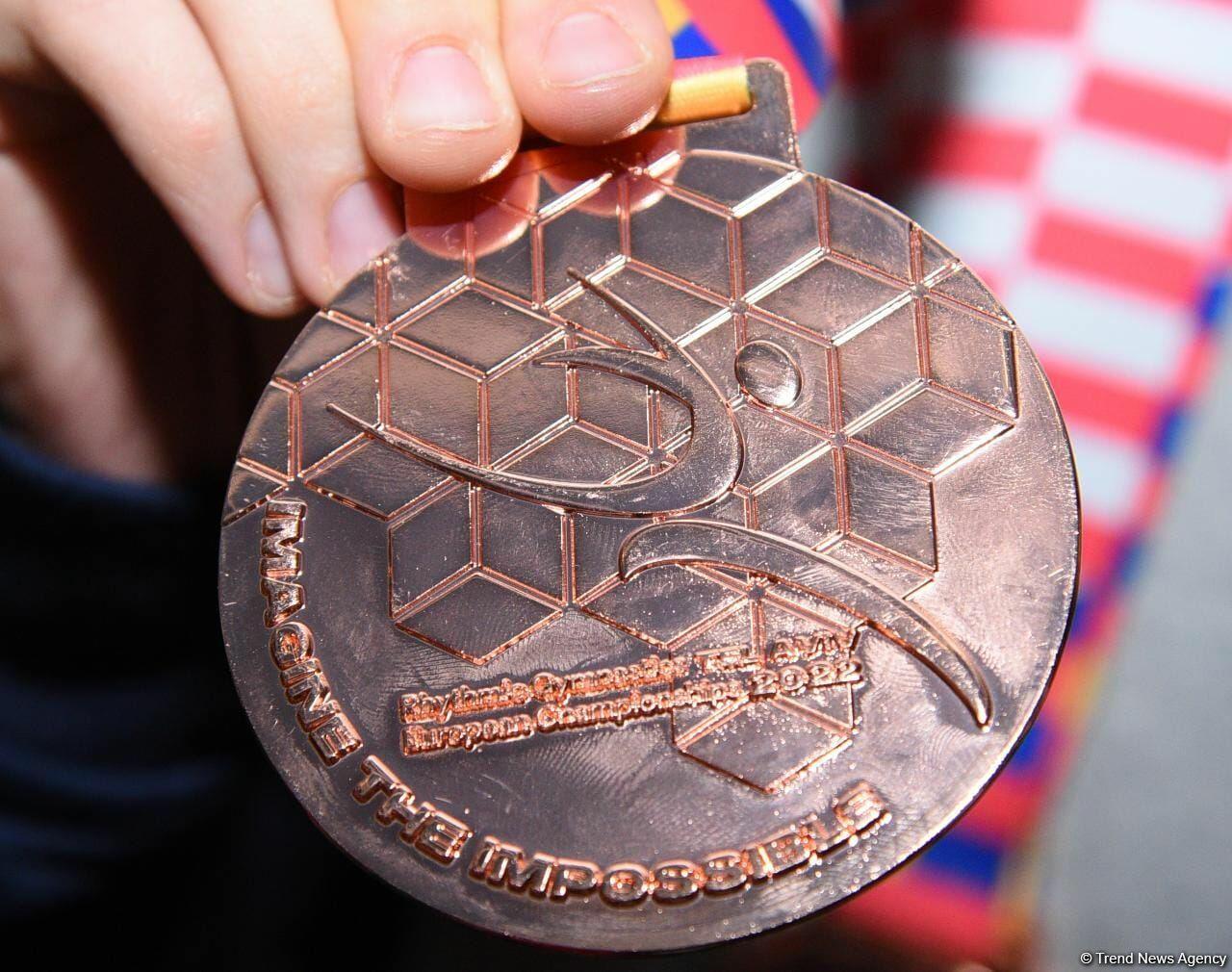 Азербайджанские гимнастки вернулись с Чемпионата Европы в Израиле с четырьмя медалями