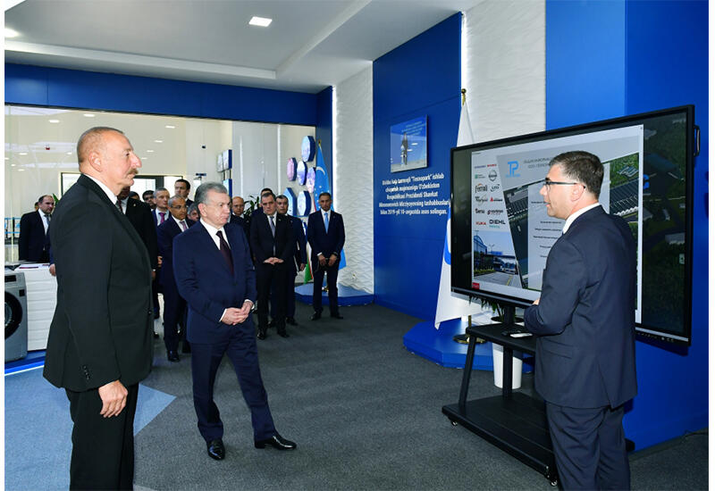 Prezidentlər İlham Əliyev və Şavkat Mirziyoyev Daşkənddə “TEXNOPARK” MMC-nin fəaliyyəti ilə tanış olublar