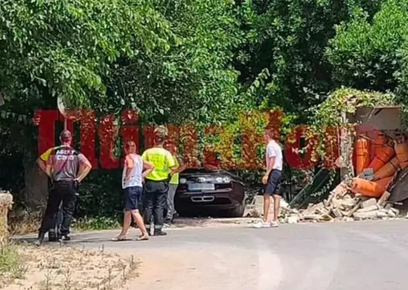 Телохранитель Роналду разбил его Bugatti Veyron