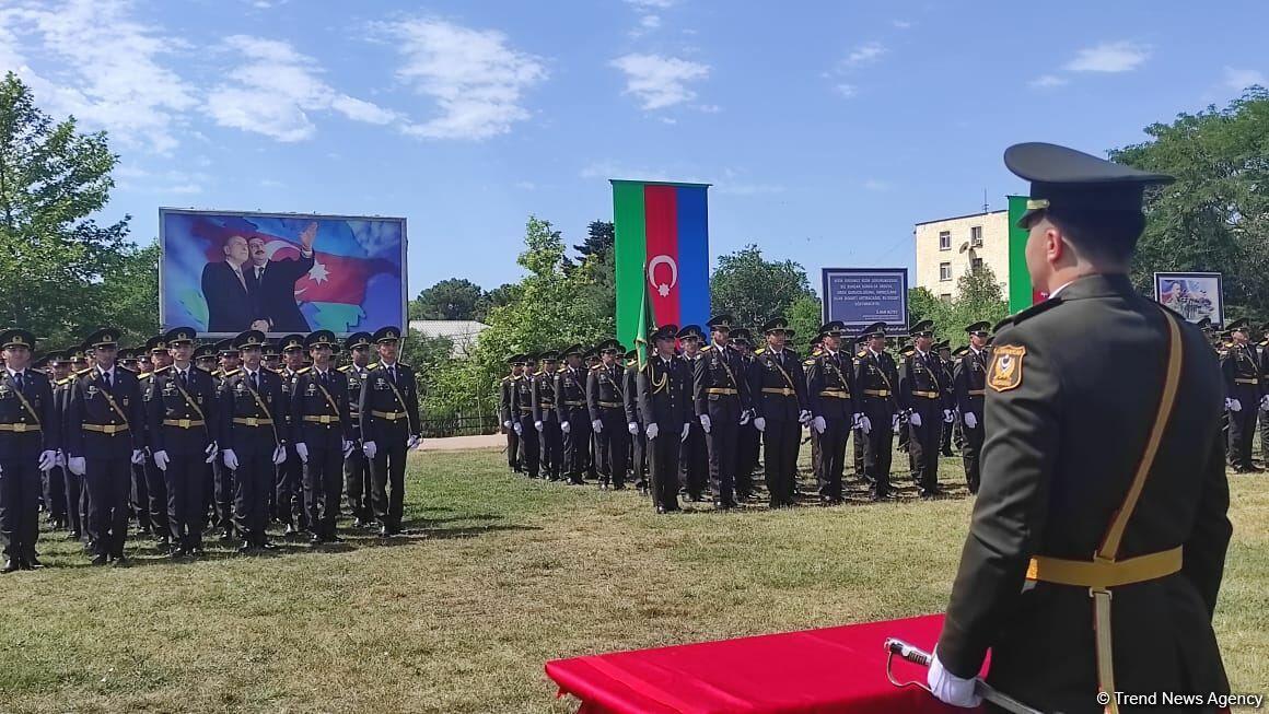 В Военном институте имени Гейдара Алиева состоялась церемония выпуска
