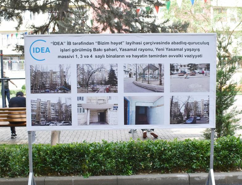 Yasamal rayonunda daha bir həyət təmir edilib