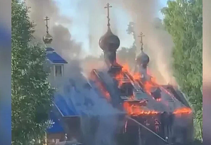 В Санкт-Петербурге сгорела церковь