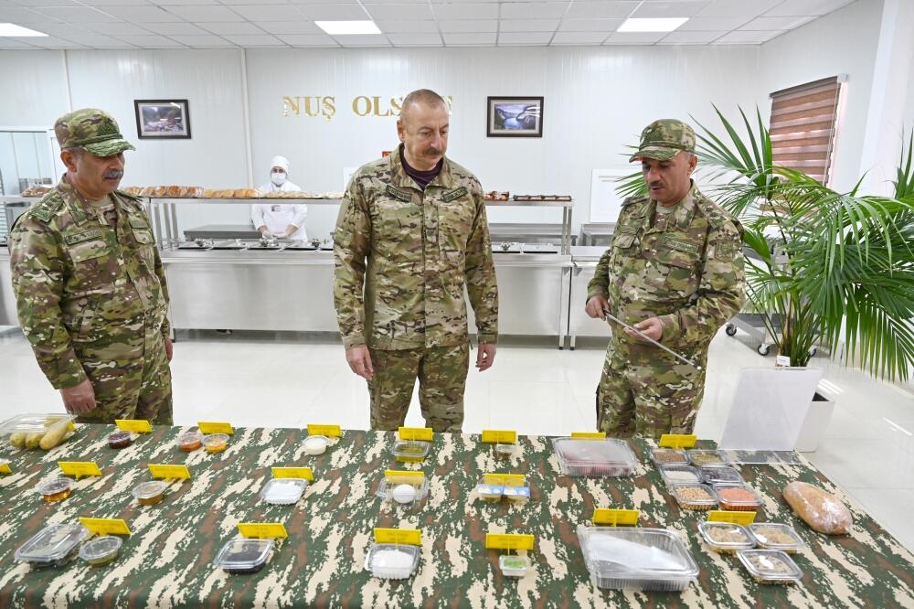 Президент, Победоносный Верховный главнокомандующий Ильхам Алиев принял участие в открытии воинской части в Кяльбаджарском районе