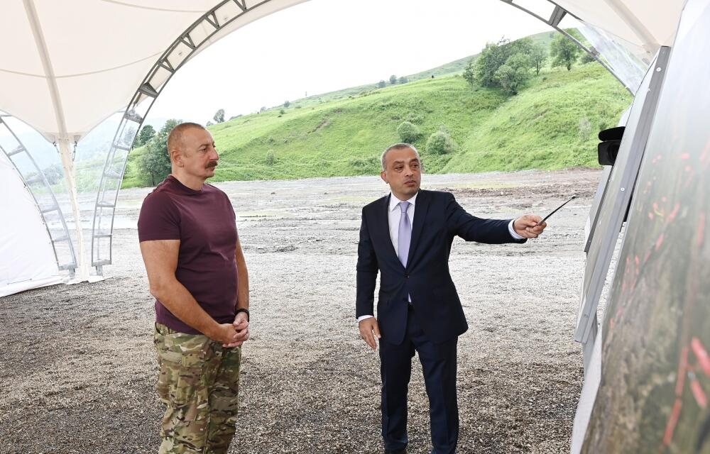 Президенту Ильхаму Алиеву представлен проект водохранилища “Хакаричай” в Лачинском районе