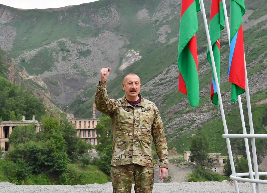 Президент Ильхам Алиев принял участие в церемонии закладки фундамента санатория «Истису» в Кяльбаджаре