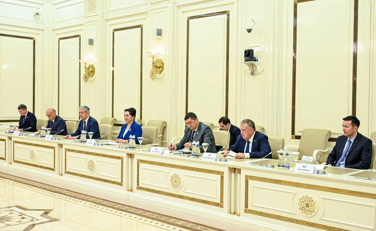 Sahibə Qafarova Özbəkistan Ali Məclisi Senatının sədri ilə görüşüb