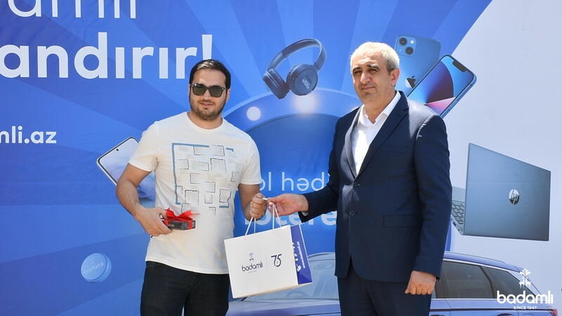 "Badamlı75"  lotereyasının 2-ci tirajının qaliblərinə hədiyyələr təqdim edilib