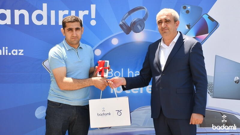 "Badamlı75"  lotereyasının 2-ci tirajının qaliblərinə hədiyyələr təqdim edilib