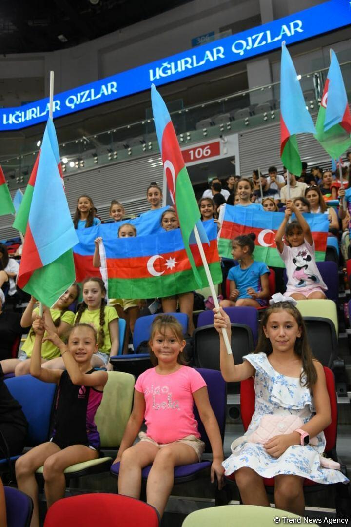 В Баку прошла контрольная тренировка азербайджанских гимнасток-участниц предстоящих Игр исламской солидарности в Турции